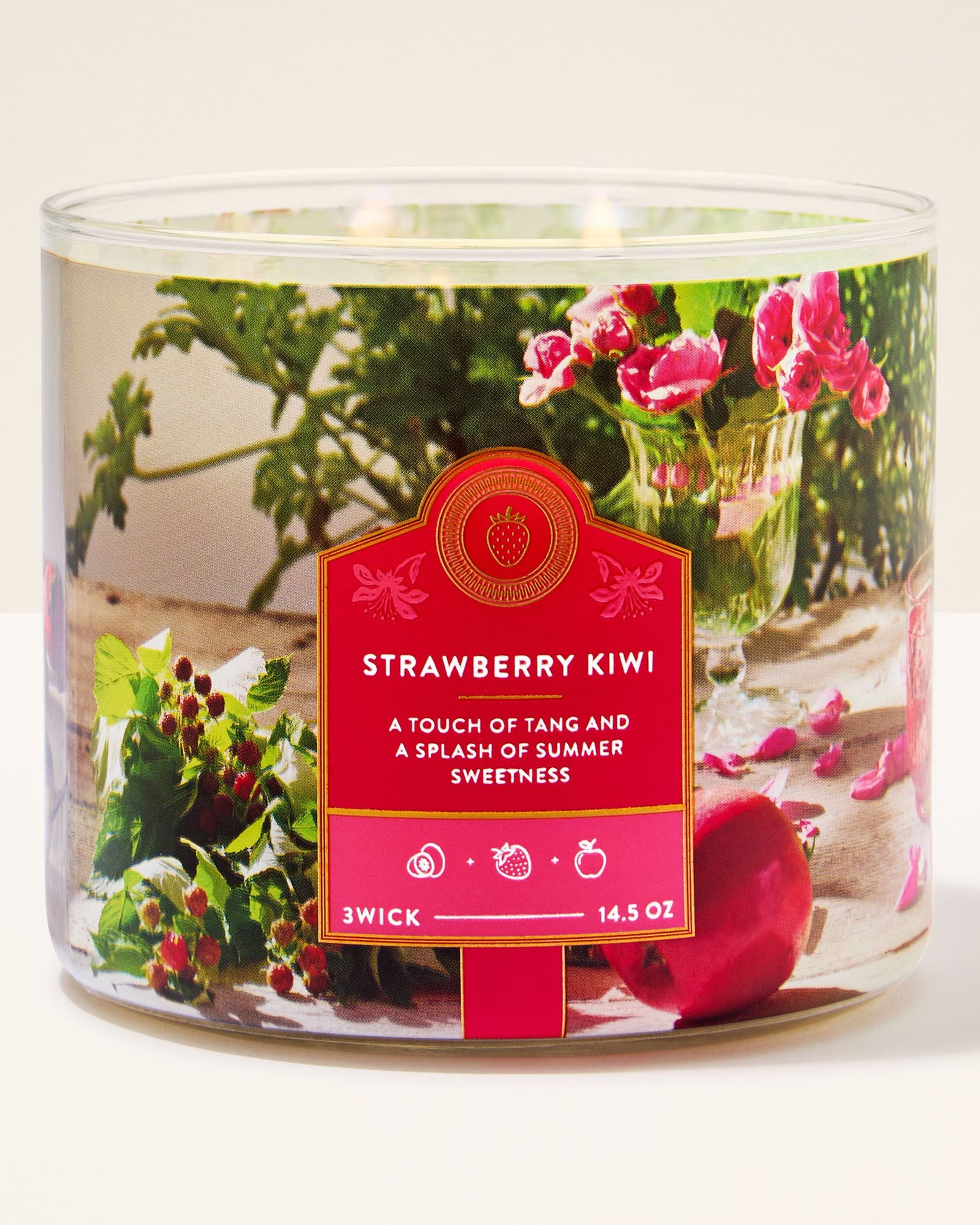 Strawberry Kiwi 3-Wick Candle - Image 2