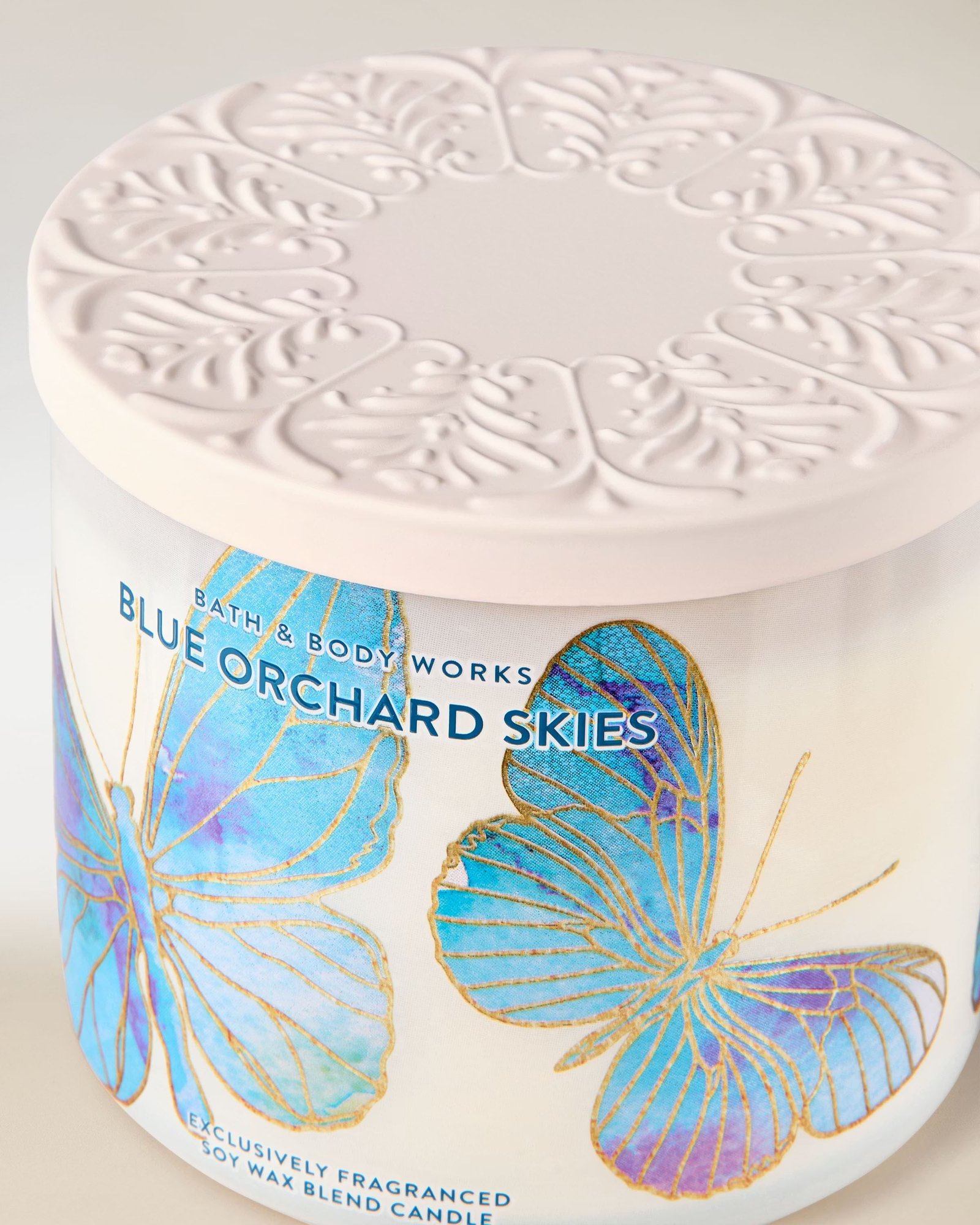 Blue Orchard Skies 3-Wick Candle - Image 2